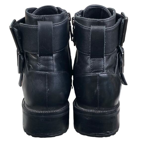 Blondo Women’s Camila Black Leather Moto Biker Ankle Boot Size US 6 - Picture 8 of 11